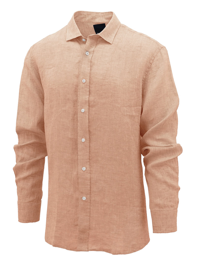 Sel Orange Linen Shirt