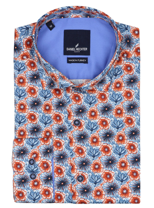 Sel Floral Printed Short Sleeve Shirt