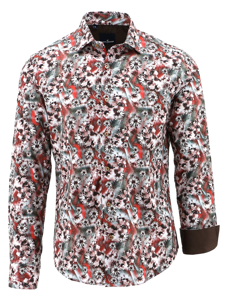Vogue Red Floral Printed Shirt