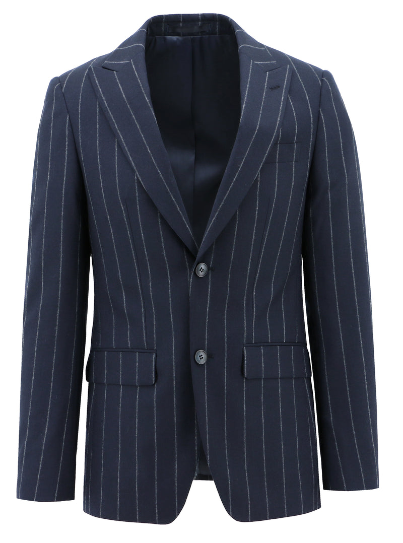 Amalfi Edward Navy Pinstripe Suit Boston Fine Tailoring