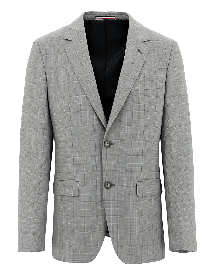 Parker Edward Light Grey Checked Suit Boston Fine Tailoring