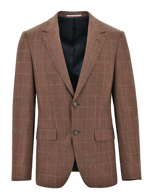 Parker Buggy Brown Checked Sports Jacket
