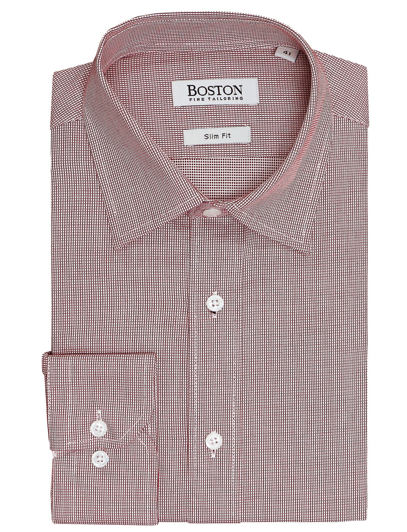Liberty Business Red Micro Checked Shirt