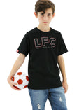 Liverpool FC Youth You'll Never Walk Alone Black Tee