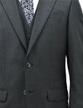 Michel 704 Charcoal Wool Suit Jacket
